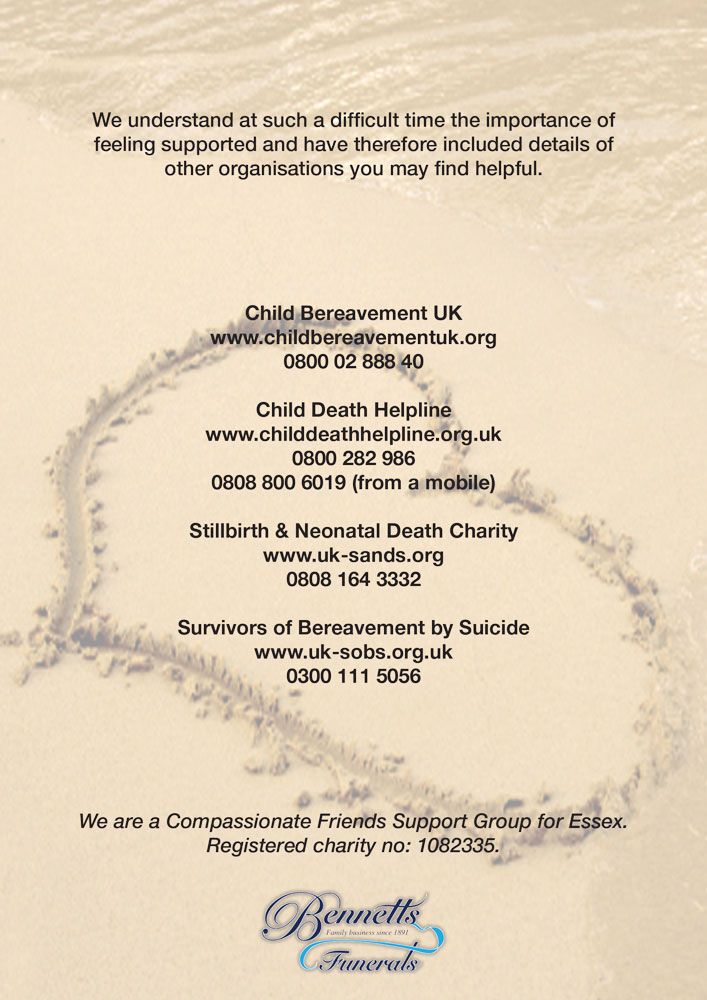 Child bereavement UK. 08000288840